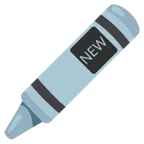 pastello a cera + pulsante NEW
