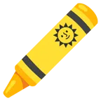 pastello a cera + faccina sole