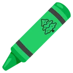 pastello a cera + albero sempreverde