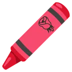 pastello a cera + rosa