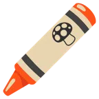 pastello a cera + fungo
