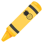 pastello a cera + ananas