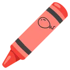 pastello a cera + palloncino