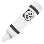 pastello a cera + panda
