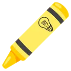 pastello a cera + lampadina