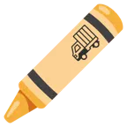 pastello a cera + camion