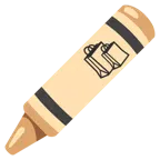 pastello a cera + borse della spesa