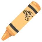 pastello a cera + scorpione