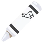 pastello a cera + lama