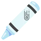 pastello a cera + cometa