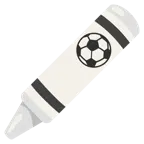 pastello a cera + pallone da calcio