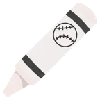 pastello a cera + palla da baseball