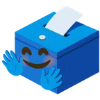 หีบบัตรลงคะแนน + ยิ้มกอด