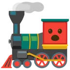 locomotiva + faccina con bocca aperta