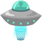 disco volante + cestino