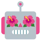 Roboter + Hibiskus