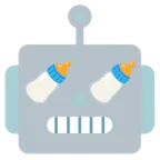 Roboter + Babyflasche