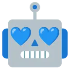 Roboter + blaues Herz