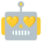Roboter + gelbes Herz