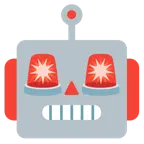 Roboter + Polizeilicht