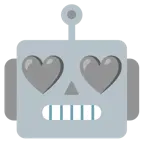 Roboter + graues Herz