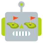Roboter + Golffahne