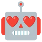 Roboter + rotes Herz