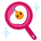 Einhorn + Spiegelei in Bratpfanne
