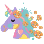 Einhorn + Mischpalette