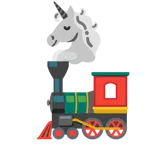 Einhorn + Dampflokomotive