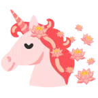 Einhorn + Lotusblüte