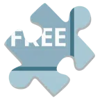 pezzo di puzzle + pulsante FREE