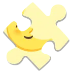 pezzo di puzzle + faccina ultimo quarto di luna