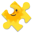 pezzo di puzzle + faccina sole