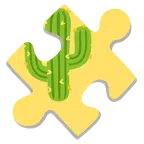 pezzo di puzzle + cactus
