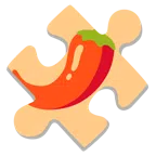 pezzo di puzzle + peperoncino