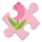 pezzo di puzzle + tulipano