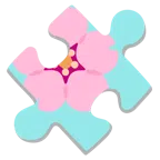 pezzo di puzzle + fiore di ciliegio