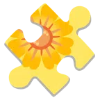 pezzo di puzzle + fiore