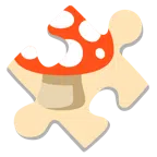 pezzo di puzzle + fungo