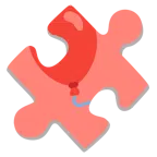 pezzo di puzzle + palloncino