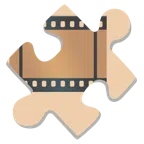 pezzo di puzzle + pellicola cinematografica