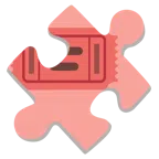 pezzo di puzzle + biglietto d’ingresso