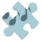 pezzo di puzzle + note musicali