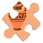 pezzo di puzzle + anfora