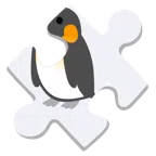 pezzo di puzzle + pinguino