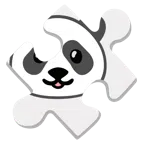 pezzo di puzzle + panda