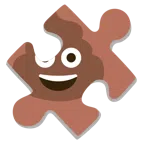 pezzo di puzzle + cacca