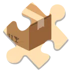 pezzo di puzzle + pacco