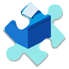 pezzo di puzzle + urna elettorale con scheda